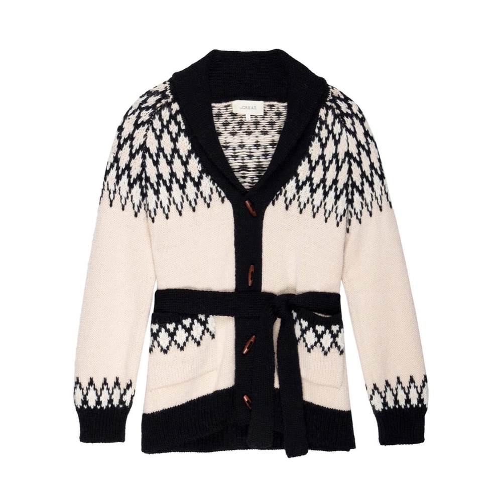 The Great Geo Fair Isle Riding Cardigan size 0